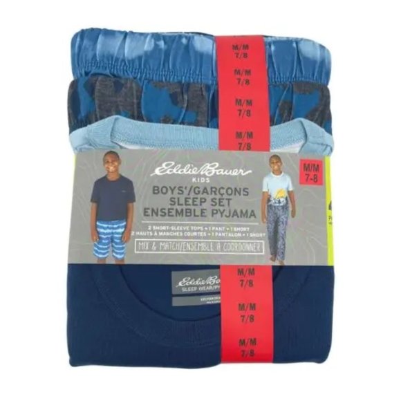 Eddie Bauer | Boy's Sleep Set | 4 Pieces | Blue | Various Sizes - Picture 1 of 2